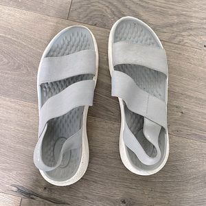 LiteRide Crocs Sandals Gray size 7